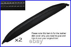 Grey Stitch 2x Front Door Armrest Pad Skin Covers Fits Landrover Series 2a 3
