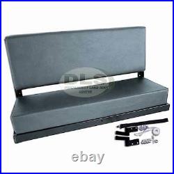 Grey Vinyl Rear Bench Seat Land Rover Series 88SWB and Defender 90 (320737LCS)