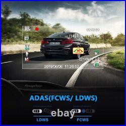 HD Dash Cam Dual Lens Car DVR Camera Video Recorder Motion Detection Sensor GPS
