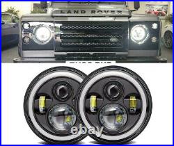 Head lamp light Land Rover Series 1 2 2a 3 86 88 RHD LED DRL BRIGHT WHITE LIGHT