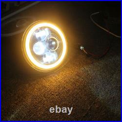 Head lamp light Land Rover Series 1 2 2a 3 86 88 RHD LED DRL BRIGHT WHITE LIGHT