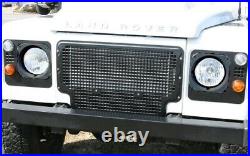 Heritage Front Grille for Land Rover Defender Series BLACK for non-A/C vehicle