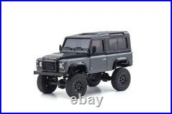 Kyosho 32526GM MINI-Z 4x4 Series Land Rover Defender 90 Grey/Black Ready Set