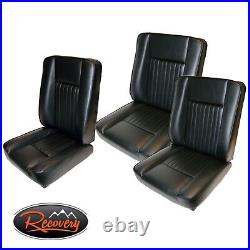 LAND ROVER SERIES 3 Deluxe Vinyl Black 3 Seat Kit DA4298