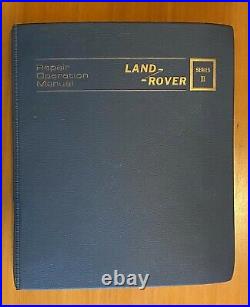 LAND ROVER Series III Repair Operation Manual (Part #607314)