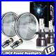 LED Headlights Pair For Land Rover Defender 90 110 RHD + LHD E MARKED 7 Inch H4