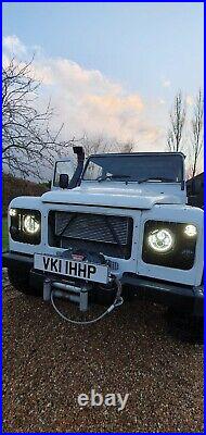 Land Rover Defender 90 110 130 Headlamp surround angry eyes Metal with grille