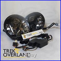 Land Rover Defender RR Classic 7'' LHD Black Headlamp Kit BA 070LEDLB