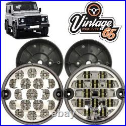 Land Rover Defender UK Crystal Headlight Upgrade & 10pc LED Ancillary Light Kit