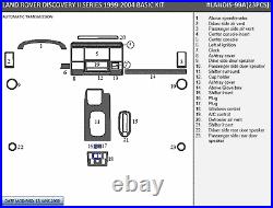 Land Rover Discovery 2 Series II New Interior Set Wood Dash Trim Kit 1999 2004