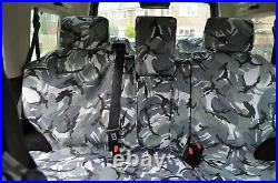 Land Rover Discovery Series 2 Tailored Waterproof Grey Camo Rear Seat Covers