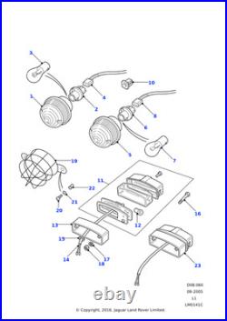 Land Rover Genuine Plinth Licence Plate Fits Defender 1987-2006 2007 On 345597