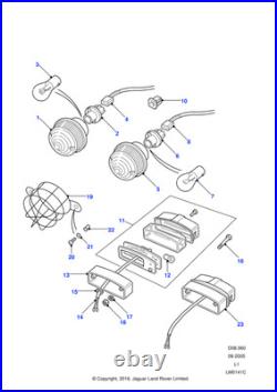 Land Rover Genuine Plinth Licence Plate Fits Defender 1987-2006 2007 On 345597