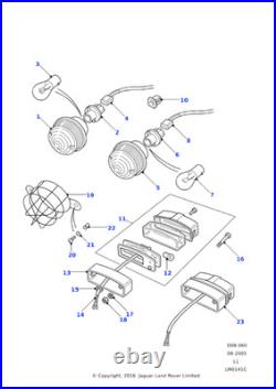 Land Rover Genuine Plinth Licence Plate Fits Defender 1987-2006 2007 On 345597