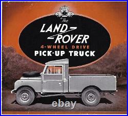 Land Rover Series 1 107 Pick-Up 1954-55 UK Market Foldout Sales Brochure