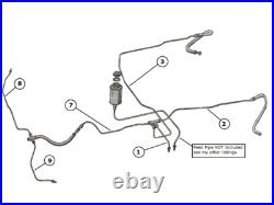 Land Rover Series 1 SWB 80 LHD Brake Pipe Line Set Kit Cupro Nickel 1180L