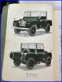 Land Rover Series 1 Workshop Manual 1948-53(Revised 1956 Edition) Part No. 4056