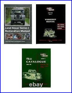 Land Rover Series 1 Workshop Manual, Restoration Manual & Parts Catalog BOOKS