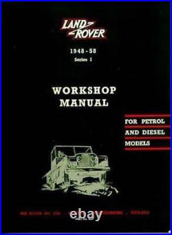 Land Rover Series 1 Workshop Manual, Restoration Manual & Parts Catalog BOOKS