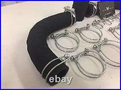 Land Rover Series 1 Woven Hoses & Double Wire Clips 1948-54 (Complete Set)