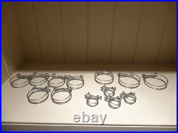 Land Rover Series 1 Woven Hoses & Double Wire Clips 1948-54 (Complete Set)