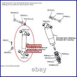 Land Rover Series 2 2A 3 Front & Rear Shock Absorber Kit Inc Bushes GIRLING
