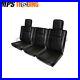 Land Rover Series 2 2a 3 Black Vinyl Deluxe Front 3 Seat Set 2 With Headrests