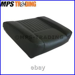 Land Rover Series 2 2a 3 Black Vinyl Deluxe Outer Front Seat Set with Headrests