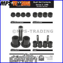 Land Rover Series 2 2a 3 LWB 109 Black Polyurethane Suspension Bush Set DC7104