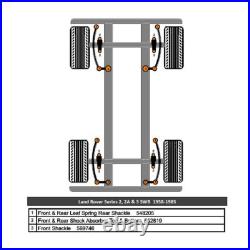 Land Rover Series 2 SWB Front & Rear Bush Kit in Poly Polyurethane