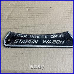 Land Rover Series 2a 3 Genuine Station Wagon Four Wheel Drive Badge 306407
