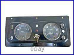 Land Rover Series 2a Centre instrument Panel With Clocks And Key