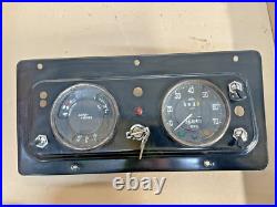 Land Rover Series 2a Centre instrument Panel With Clocks And Key