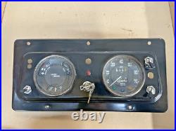 Land Rover Series 2a Centre instrument Panel With Clocks And Key