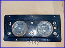 Land Rover Series 2a Centre instrument Panel With Clocks And Key