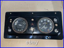 Land Rover Series 2a Centre instrument Panel With Clocks And Key
