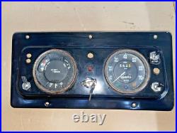 Land Rover Series 2a Centre instrument Panel With Clocks And Key