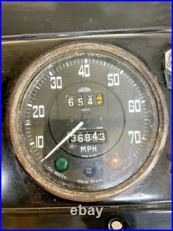 Land Rover Series 2a Centre instrument Panel With Clocks And Key