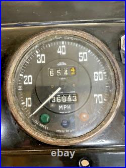 Land Rover Series 2a Centre instrument Panel With Clocks And Key