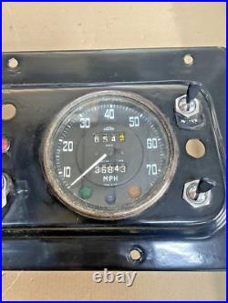 Land Rover Series 2a Centre instrument Panel With Clocks And Key