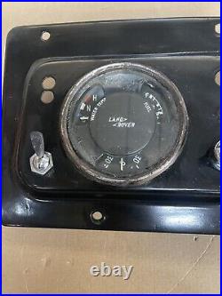 Land Rover Series 2a Centre instrument Panel With Clocks And Key