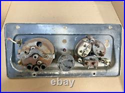 Land Rover Series 2a Centre instrument Panel With Clocks And Key