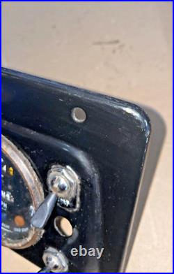 Land Rover Series 2a Centre instrument Panel With Clocks And Key