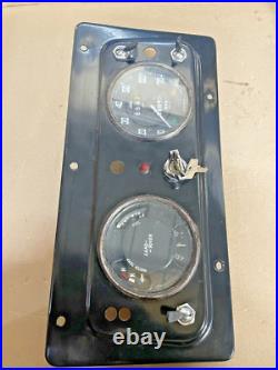 Land Rover Series 2a Centre instrument Panel With Clocks And Key