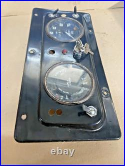 Land Rover Series 2a Centre instrument Panel With Clocks And Key