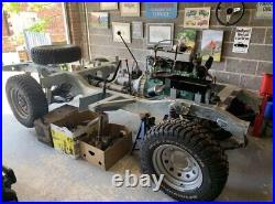 Land Rover Series 3 Petrol, Unfinished Project. Galvanised Chassis and Bulkhead