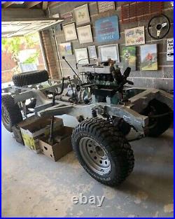 Land Rover Series 3 Petrol, Unfinished Project. Galvanised Chassis and Bulkhead