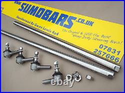 Land Rover Series 3 STAINLESS STEEL Steering Bars + Track Rod Ends SUMOBARS