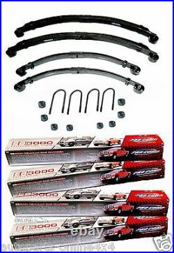 Land Rover Series 3 SWB Parabolic BRITISH MADE Spring/Shock Absorber Kit PSK03