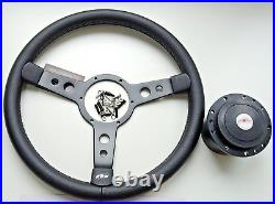 Land Rover Series 3, Steering Wheel 15''. Black Vinyl